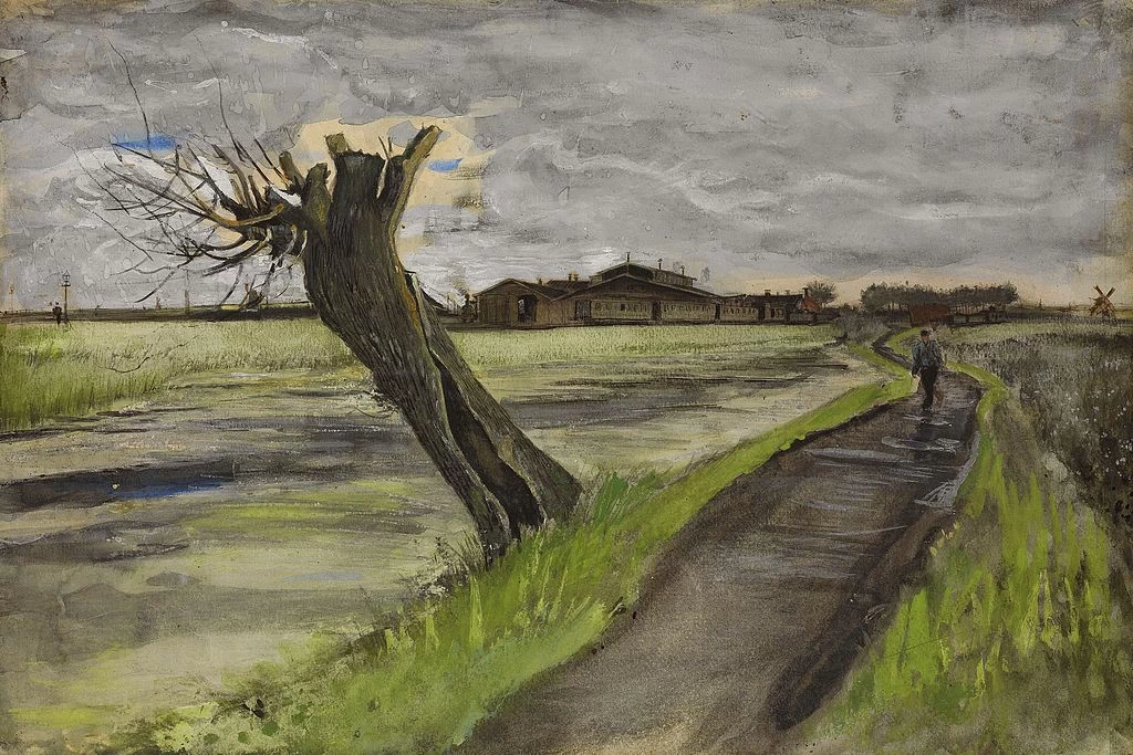  216-Vincent van Gogh-Pollard Willow, 1882 - Museo Van Gogh, Amsterdam 